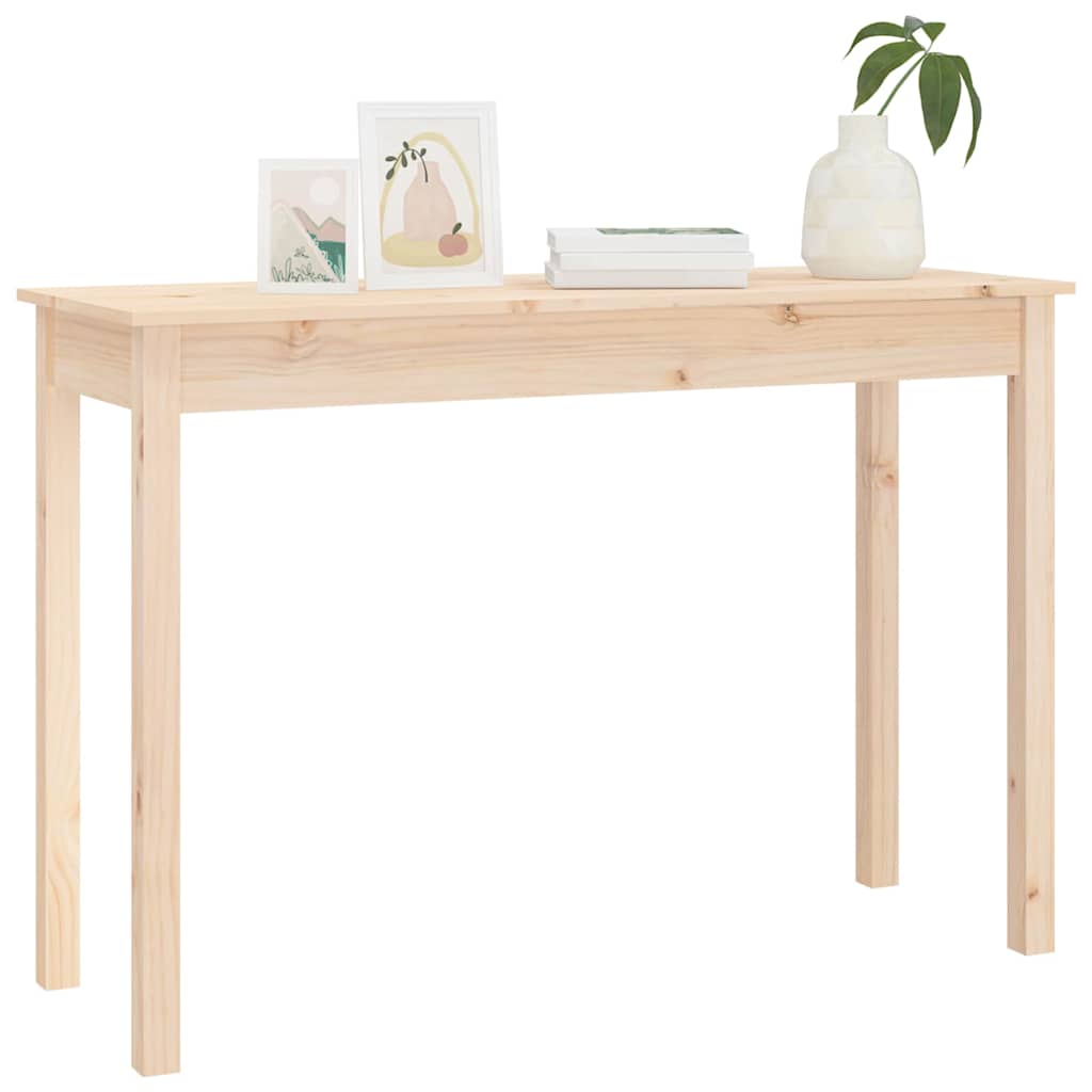 vidaXL Console Table 110x40x75 cm Solid Wood Pine 4
