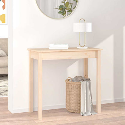 vidaXL Console Table 80x40x75 cm Solid Wood Pine 3