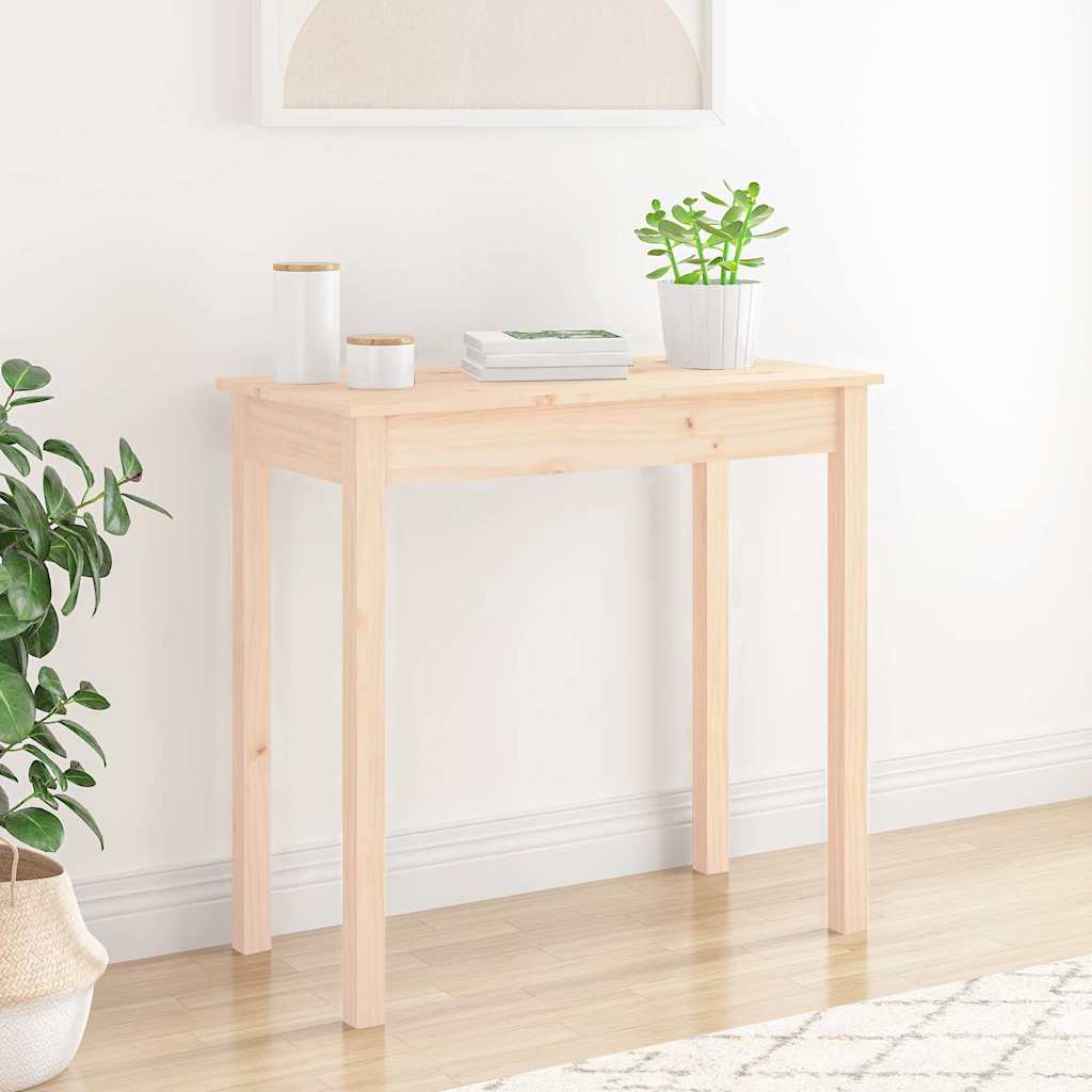 vidaXL Console Table 80x40x75 cm Solid Wood Pine 1