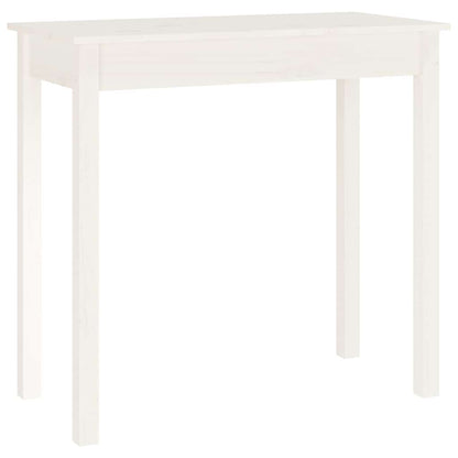 vidaXL Console Table White 80x40x75 cm Solid Wood Pine 2