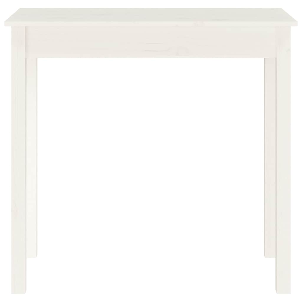 vidaXL Console Table White 80x40x75 cm Solid Wood Pine 5