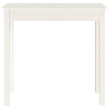 vidaXL Console Table White 80x40x75 cm Solid Wood Pine 5