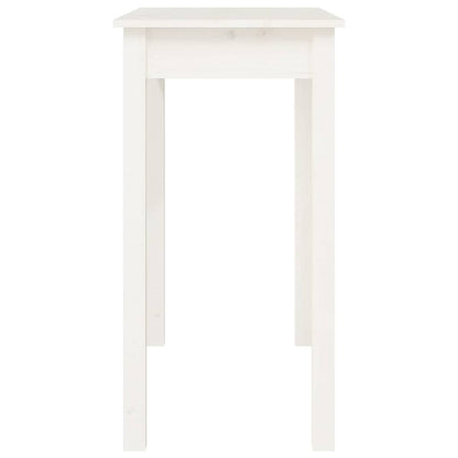 vidaXL Console Table White 80x40x75 cm Solid Wood Pine 6