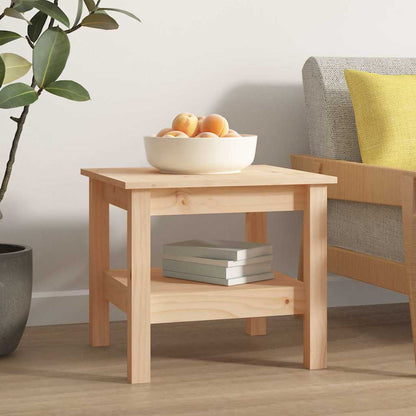 814264 vidaXL Coffee Table 45x45x40 cm Solid Wood Pine 3
