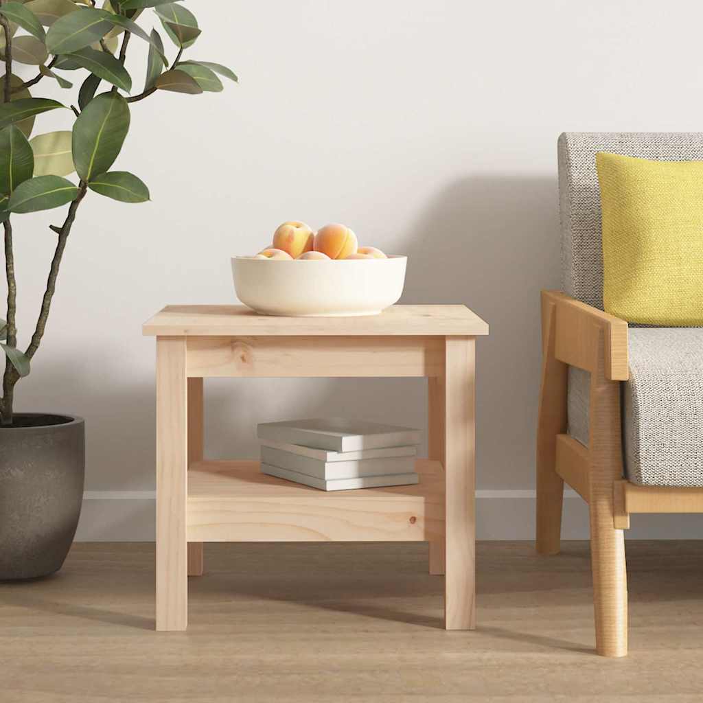 814264 vidaXL Coffee Table 45x45x40 cm Solid Wood Pine 1
