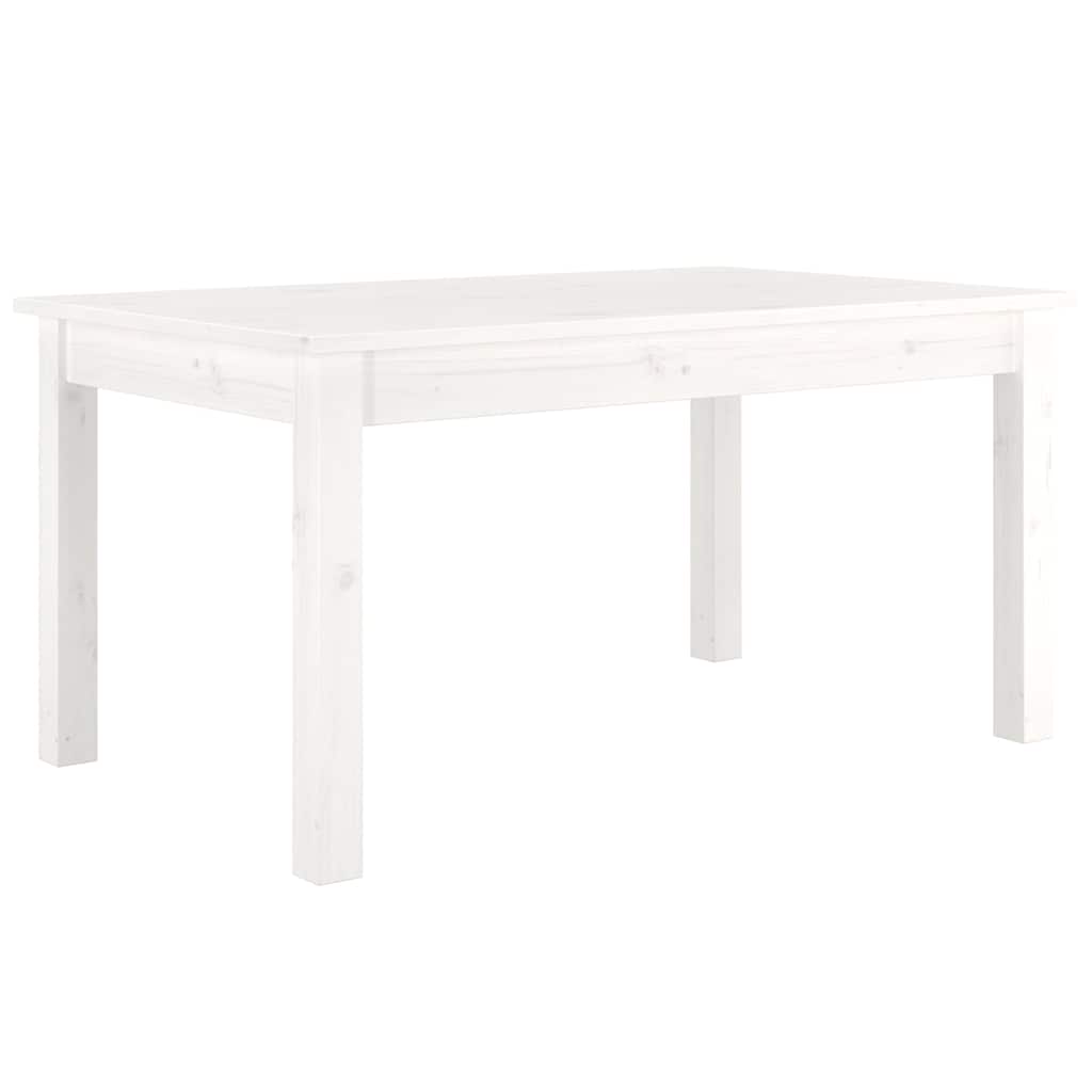 814280 vidaXL Coffee Table White 80x50x40 cm Solid Wood Pine 2