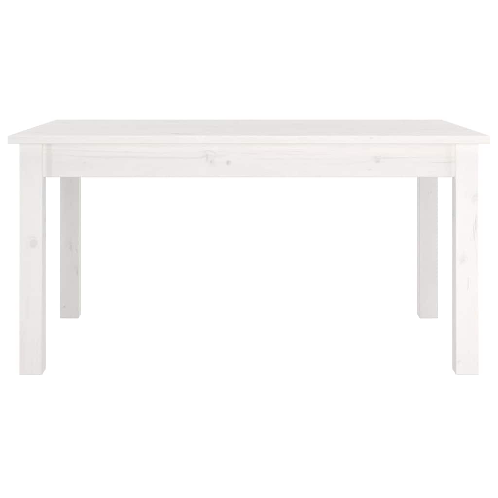 814280 vidaXL Coffee Table White 80x50x40 cm Solid Wood Pine 4