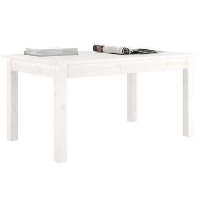 814280 vidaXL Coffee Table White 80x50x40 cm Solid Wood Pine 6