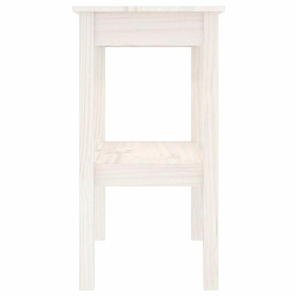 vidaXL Console Table White 80x40x75 cm Solid Wood Pine 4