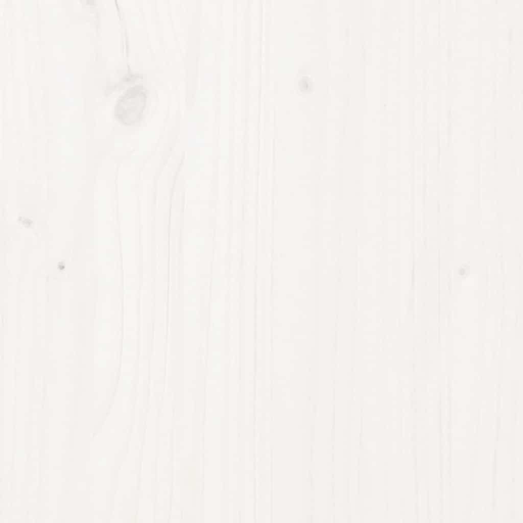 vidaXL Console Table White 80x40x75 cm Solid Wood Pine 6
