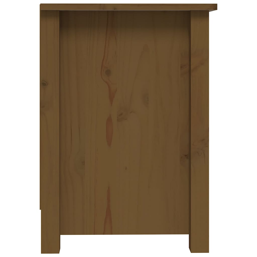vidaXL TV Cabinet Honey Brown 103x36.5x52 cm Solid Wood Pine 5