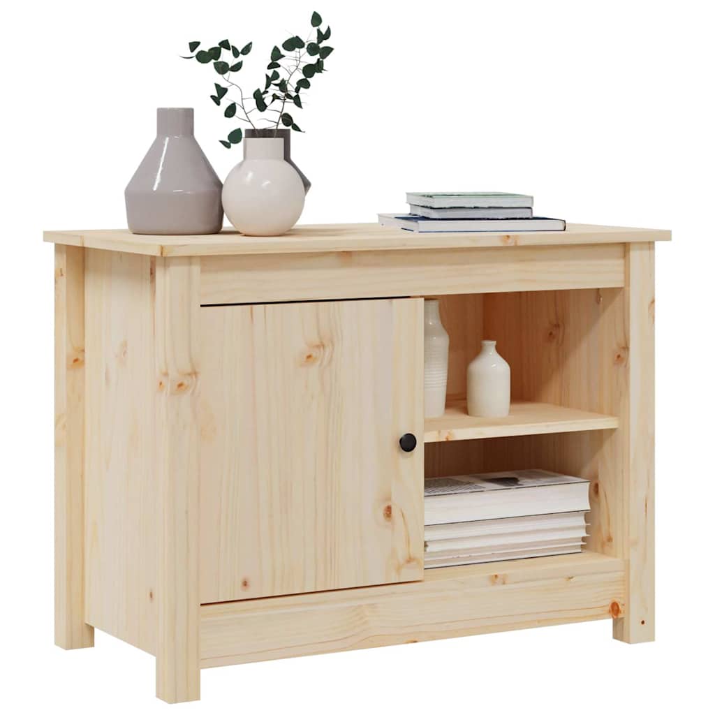 vidaXL TV Cabinet 70x36.5x52 cm Solid Wood Pine 4