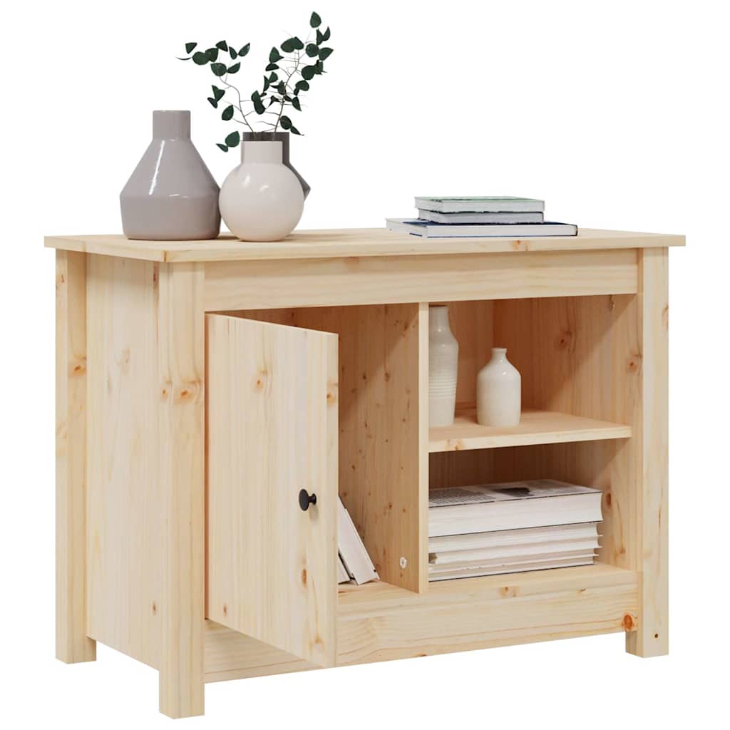 vidaXL TV Cabinet 70x36.5x52 cm Solid Wood Pine 5