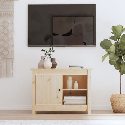 vidaXL TV Cabinet 70x36.5x52 cm Solid Wood Pine 1
