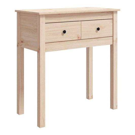 Console Table 70x35x75 cm Solid Wood Pine Natural 70 cm