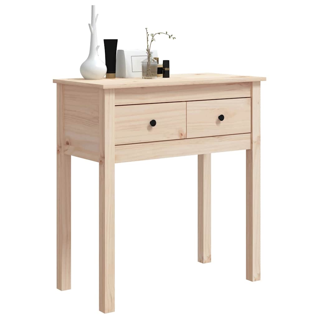 vidaXL Console Table 70x35x75 cm Solid Wood Pine 4