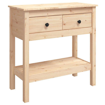vidaXL Console Table 75x35x75 cm Solid Wood Pine 2