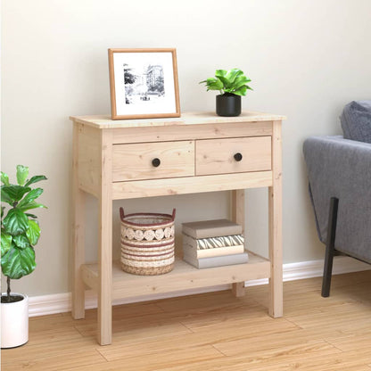 vidaXL Console Table 75x35x75 cm Solid Wood Pine 1