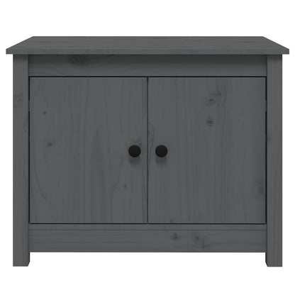 vidaXL Coffee Table Grey 71x49x55 cm Solid Wood Pine 6