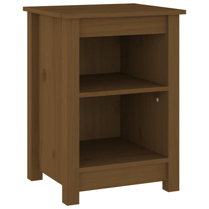 vidaXL Bedside Cabinets 2 pcs Honey Brown 40x35x55 cm Solid Wood Pine 3