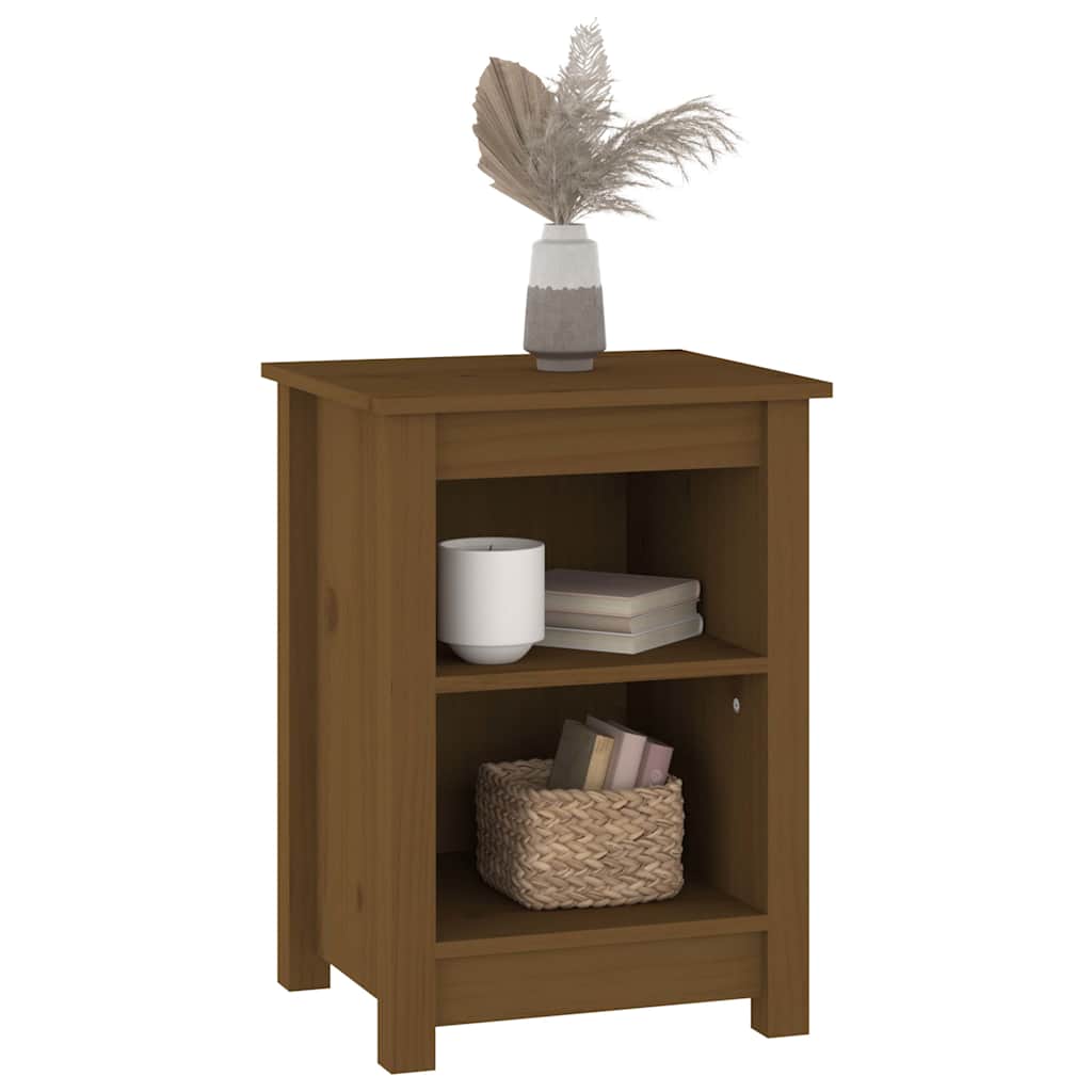vidaXL Bedside Cabinets 2 pcs Honey Brown 40x35x55 cm Solid Wood Pine 6