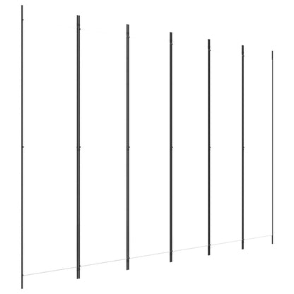 vidaXL 6-Panel Room Divider White 300x220 cm Fabric 2