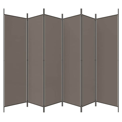 vidaXL 6-Panel Room Divider Anthracite 300x220 cm Fabric 5