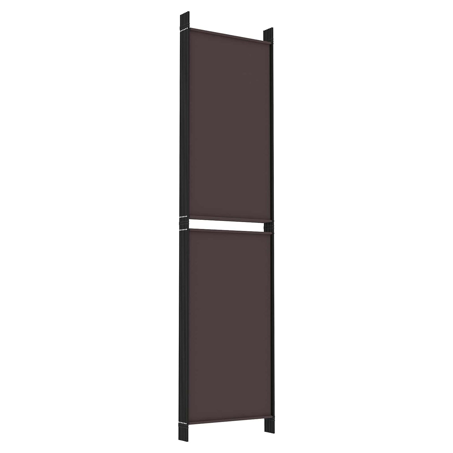 vidaXL 6-Panel Room Divider Brown 300x200 cm Fabric 5