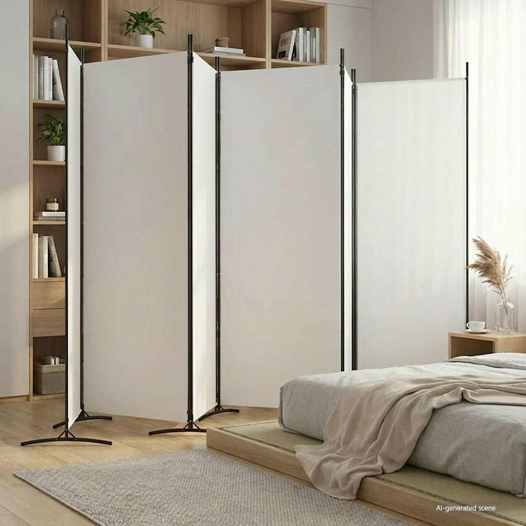 vidaXL 6-Panel Room Divider Fabric 520 x 180 cm