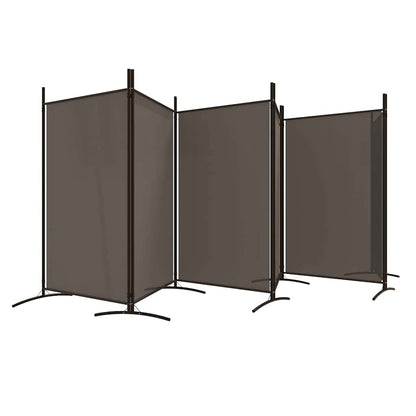 vidaXL 6-Panel Room Divider Anthracite 520x180 cm Fabric 4