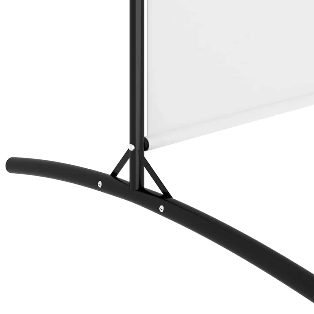 vidaXL 4-Panel Room Divider White 698x180 cm Fabric 6