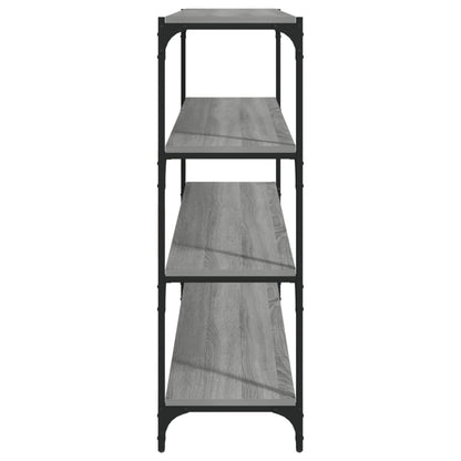 vidaXL Book Cabinet Grey Sonoma 100x33x100 cm Engineered Wood and Steel 6
