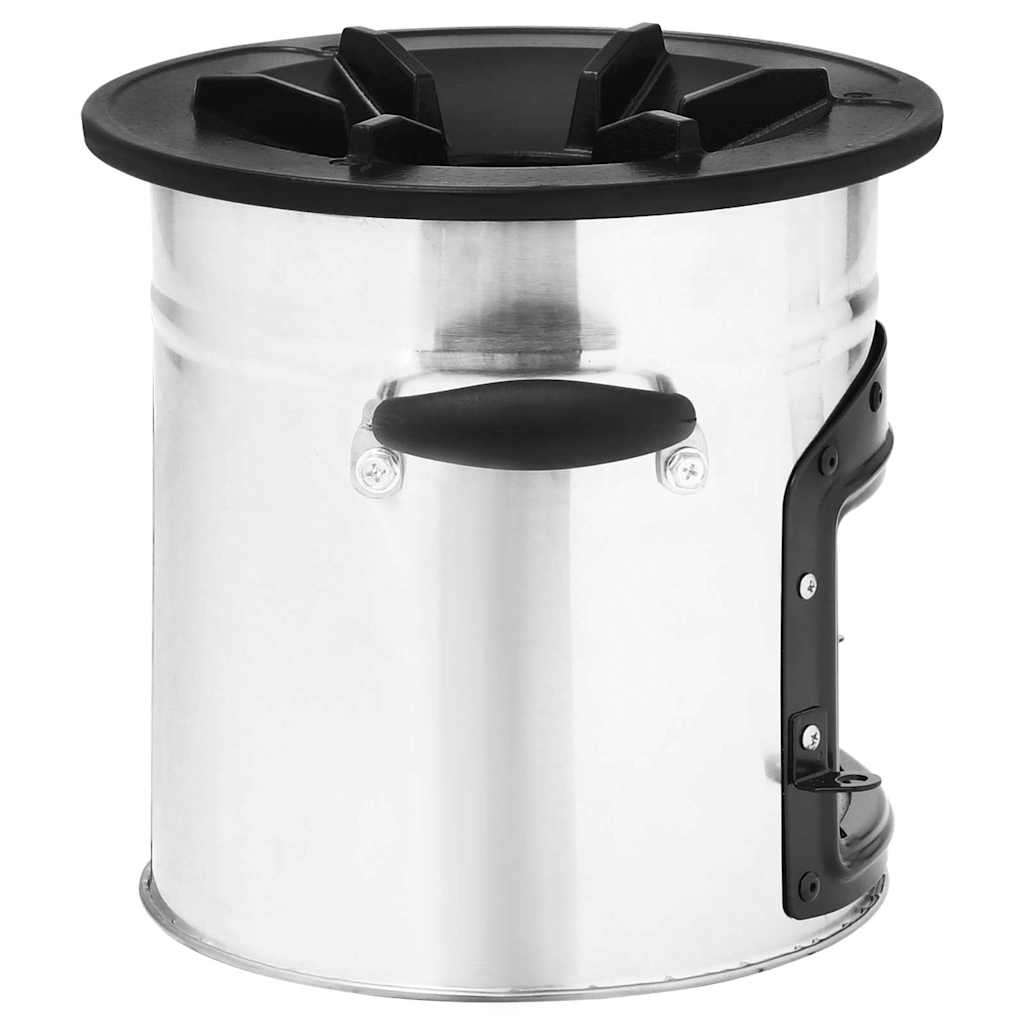 vidaXL Camping Wood Stove Silver 45,5x33x25,5 cm Stainless Steel 6