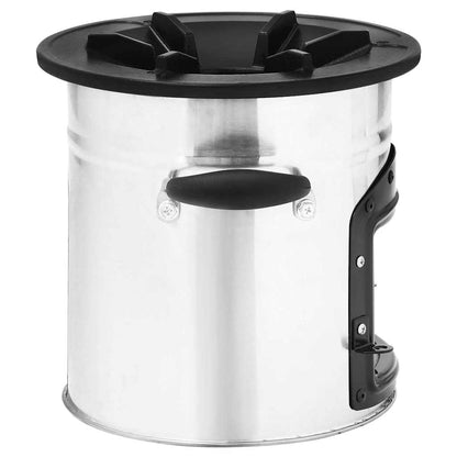 vidaXL Camping Wood Stove Silver 45,5x33x25,5 cm Stainless Steel 6