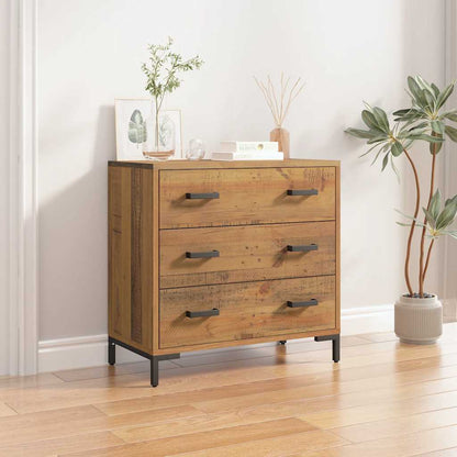 vidaXL Chest of Drawers 75x35x70 cm Solid Pinewood 1