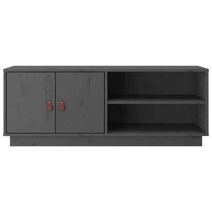 vidaXL TV Cabinet Grey 105x34x40 cm Solid Wood Pine 6