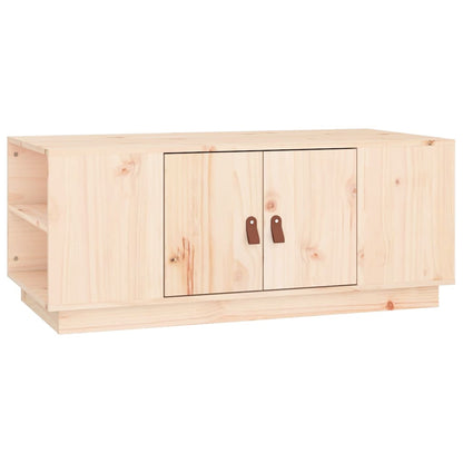 vidaXL Coffee Table | Pine | Solid pine wood | Coffee Table | Rectangular 2