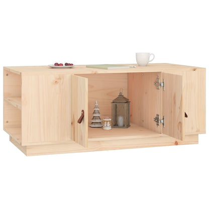 vidaXL Coffee Table | Pine | Solid pine wood | Coffee Table | Rectangular 4