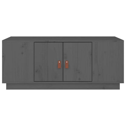 vidaXL Coffee Table | Grey | Solid pine wood | 100x50 cm; Moderate 6
