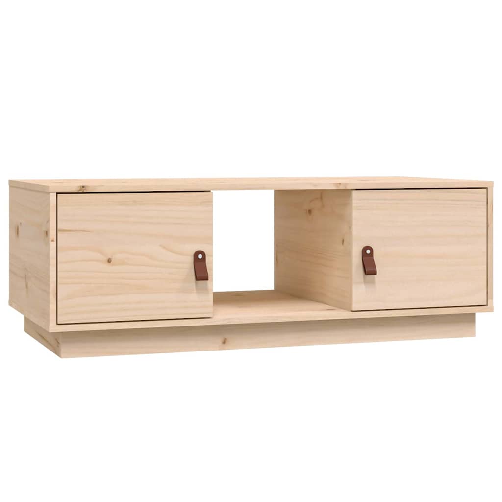 vidaXL Coffee Table 100x50x35 cm Solid Wood Pine 2