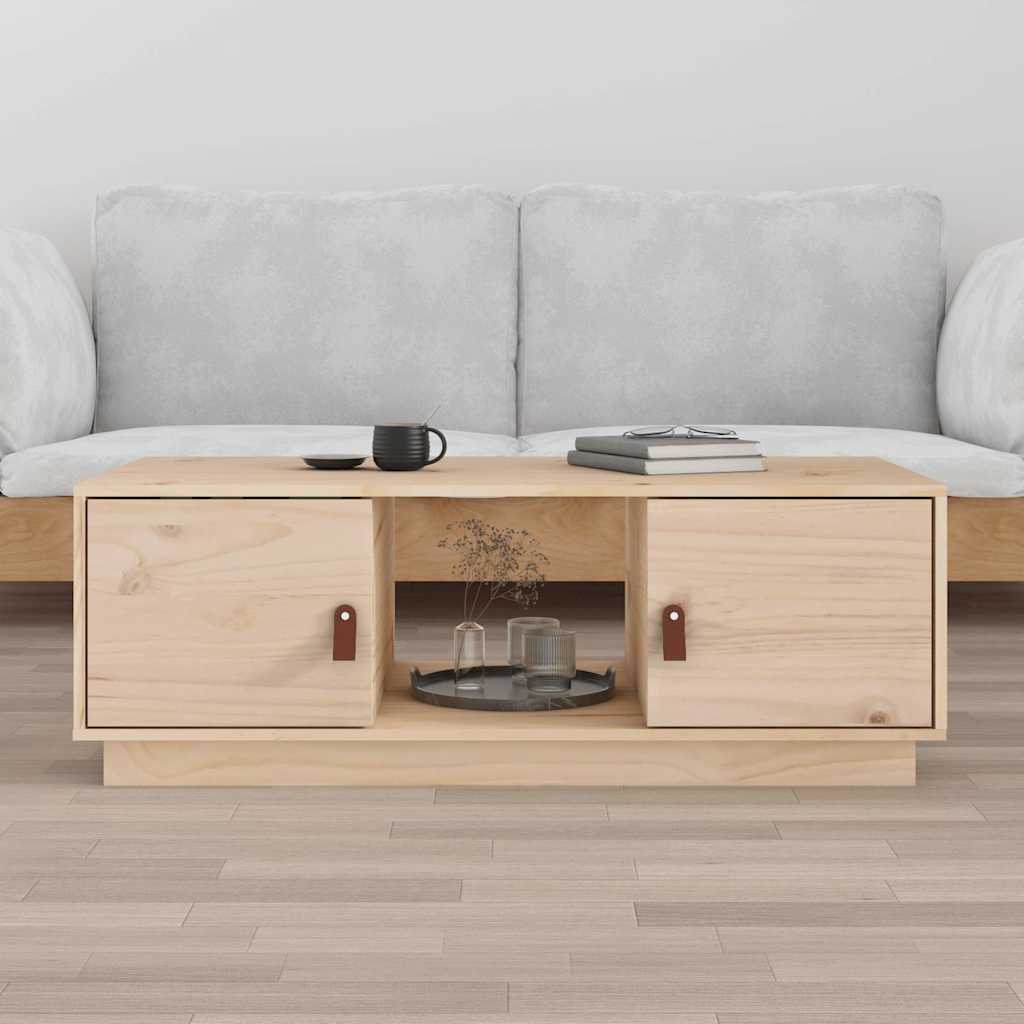 vidaXL Coffee Table 100x50x35 cm Solid Wood Pine 1