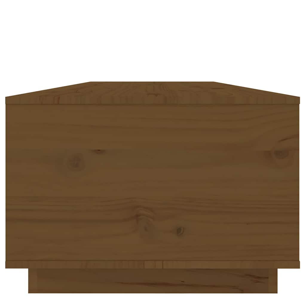 vidaXL Coffee Table Honey Brown 100x50x35 cm Solid Wood Pine 6