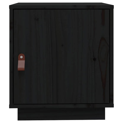 vidaXL Bedside Cabinets 2 pcs Black 40x34x45 cm Solid Wood Pine 6