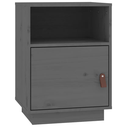 vidaXL Bedside Cabinets 2 pcs Grey 40x34x55 cm Solid Wood Pine 6
