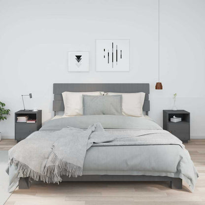 vidaXL Bedside Cabinets 2 pcs Grey 40x34x55 cm Solid Wood Pine 1