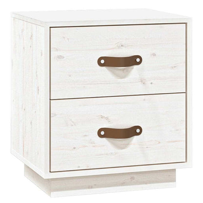 vidaXL Bedside Cabinets 2 pcs White 40x34x45 cm Solid Wood Pine 6