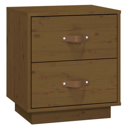 vidaXL Bedside Cabinets 2 pcs Honey Brown 40x34x45 cm Solid Wood Pine 6