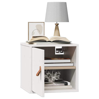 vidaXL Wall Cabinets 2 pcs White 31.5x30x30 cm Solid Wood Pine 4