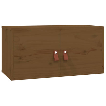 vidaXL Wall Cabinets 2 pcs Honey Brown 60x30x30 cm Solid Wood Pine 4
