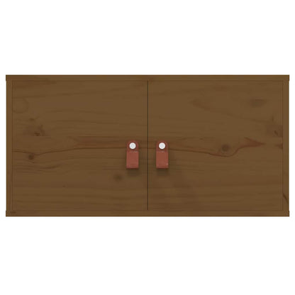 vidaXL Wall Cabinets 2 pcs Honey Brown 60x30x30 cm Solid Wood Pine 5